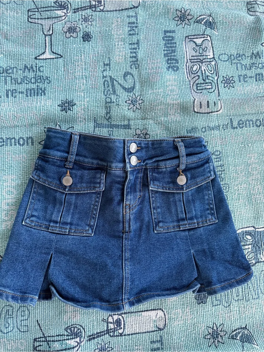 Levi's Girls Skort Size 10 Light Blue with Elastic Waist
